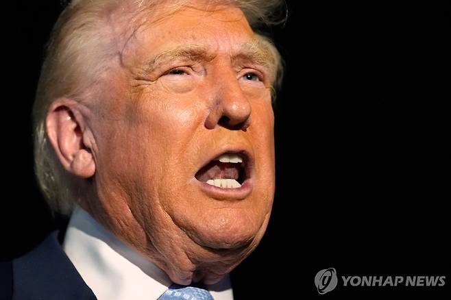 도널드 트럼프 미국 대통령 [AP=연합뉴스. 재판매 및 DB 금지]