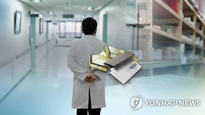 리베이트 의사(CG) [연합뉴스TV 제공]