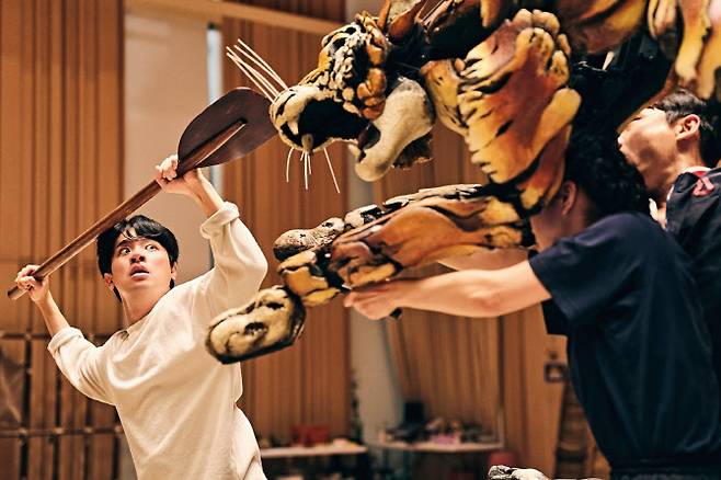 ‘라이프 오브 파이’ 퍼펫 연습 현장.ⓒ에스앤코