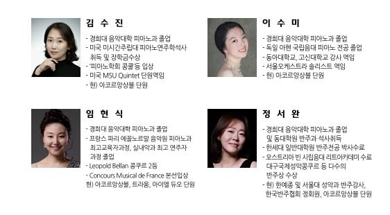 앙상블 포레 멤버들