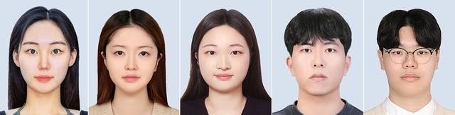 (왼쪽부터)기아챌린지 ECO 서포터즈 ‘E1A5’ 팀 김수현(23), 김유빈(25), 노서연(24), 신동우(24), 이준형(22)