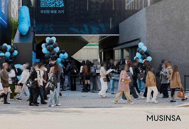 지난 15일과 16일 양일간 서울 성수동에서 진행된 ‘무신사 무진장 치트키’ 이벤트 현장. [사진=무신사]