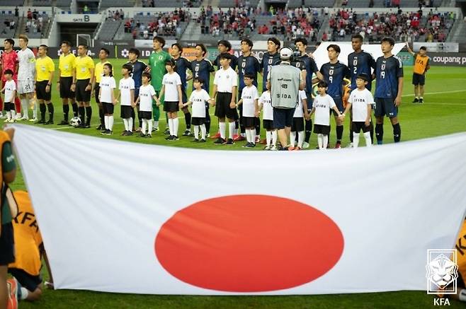 일본 축구 대표팀. 사진=대한축구협회