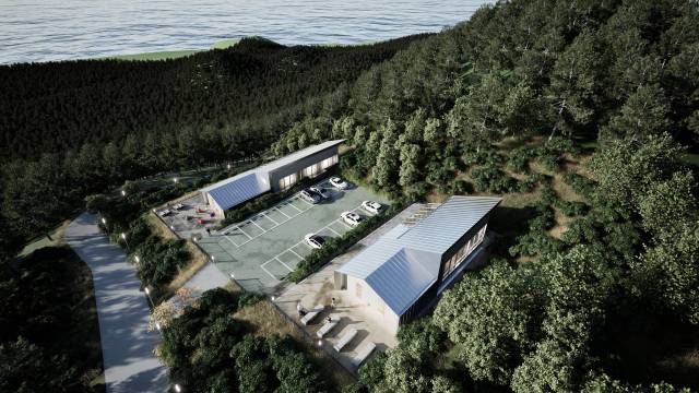 경남 남해군 망운산 치유의 숲·치유센터 조감도. 경남도 제공