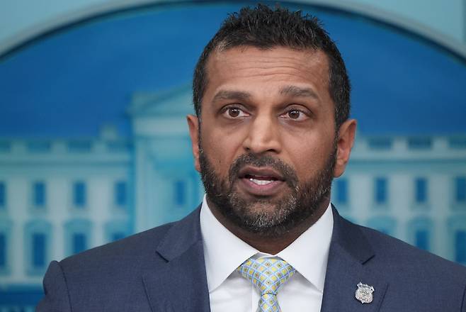 캐시 파텔 미국 연방수사국(FBI) 국장. /AP 연합뉴스