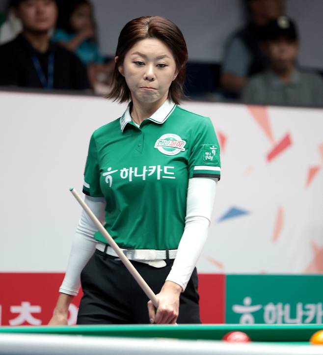 팀리그에서도 활약을 이어가고 있는 ‘당구 여제’ 김가영. PBA 제공