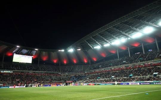 '한국-가나전' 비어있는 관중석. 사진[연합뉴스]