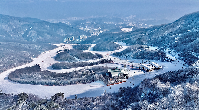곤지암리조트 스키장 전경