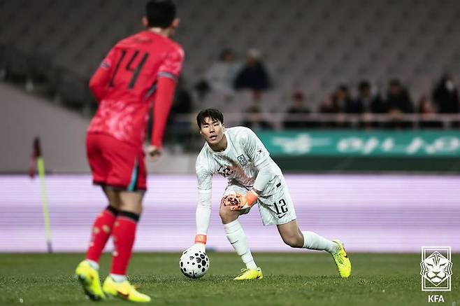 [서울=뉴시스]송범근 축구대표팀 골키퍼. (사진=대한축구협회 제공)