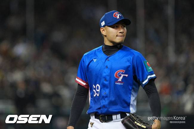 [사진] 웨이취엔 드래곤즈 소속&nbsp; 투수 쉬뤄시. ⓒGettyimages(무단전재 및 재배포 금지)