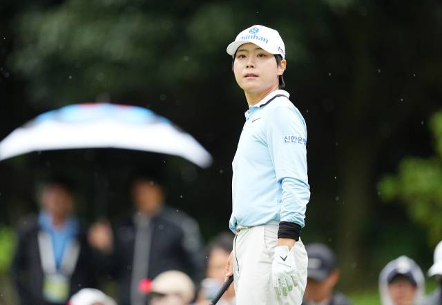 코르다와 1라운드 같은 조에서 경기하는 이소미. 사진 제공=BMW 레이디스 챔피언십 조직위