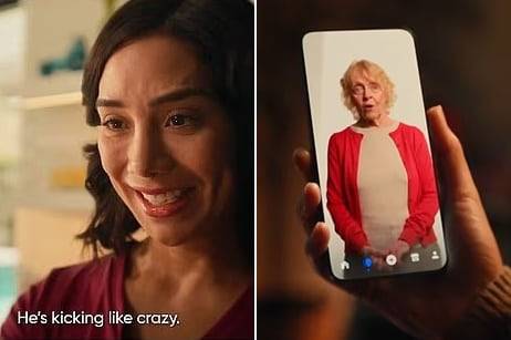 고인이 된 어머니의 모습을 AI 아바타로 재현해 대화를 나누는 앱 '투웨이' 광고 영상