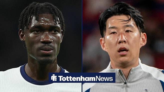 이브 비수마(좌), 손흥민. 토트넘 홋스퍼 뉴스