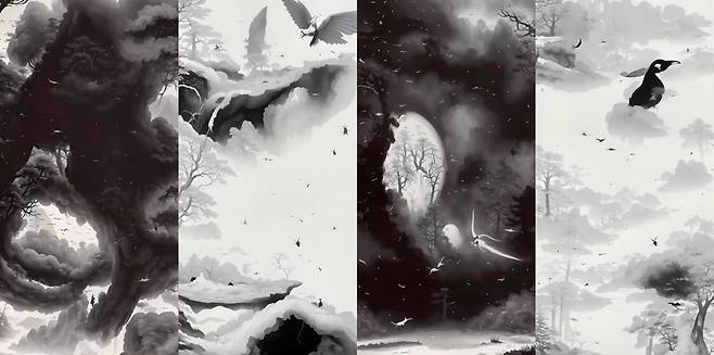 박제성 '자간' 미디어아트  [국립한글박물관 제공. 재판매 및 DB 금지]