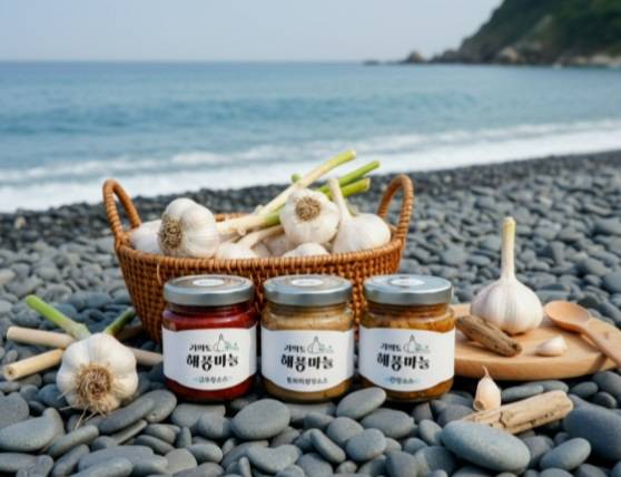 가의도산 육쪽마늘 활용한 고추장·된장·간장소스