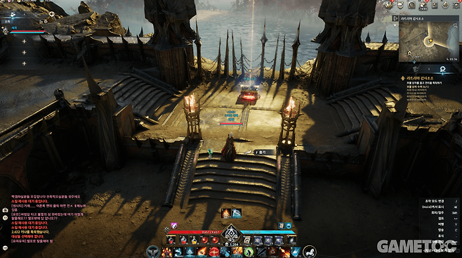 허리띠 강화에 필요한 주문서를 주는 주둔지 (사진= 서동규)