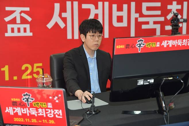 2022년 농심배에서 5연승을 기록한 강동윤 9단. (한국기원 제공)