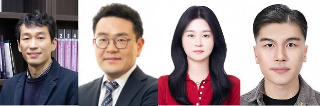 왼쪽부터 정창욱 UNIST 교수, 권순용 교수, 한주원 연구원, 이현우 연구원. UNIST 제공