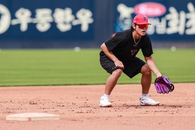 고교 시절 전국구 유격수 유망주였던 김도영. KIA 입단 후 내부 사정을 고려해 3루수로 포지션을 전환한 케이스다. KIA 제공