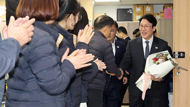 경주시청을 찾은 김민석 국무총리