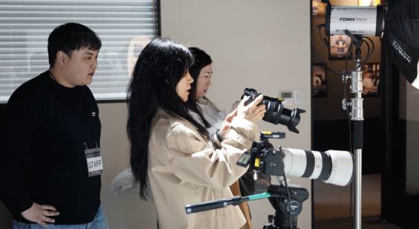 라이브커머스를 위한 실습현장./사진=한유원 제공.