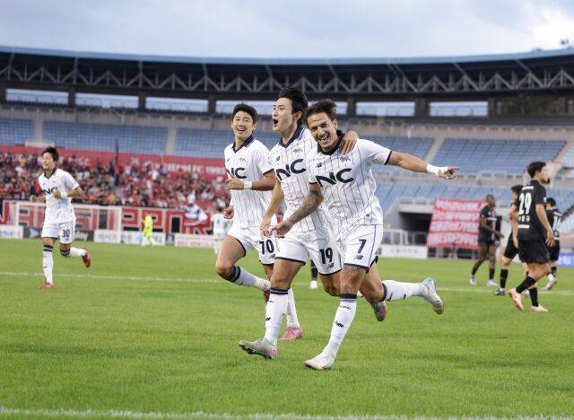 서울이랜드 세리머니./한국프로축구연맹
