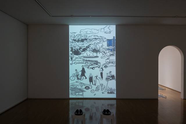 윤지영, 시각음계Ⅱ, 2024, 단채널비디오, 6분53초, 사운드, 영상 설치