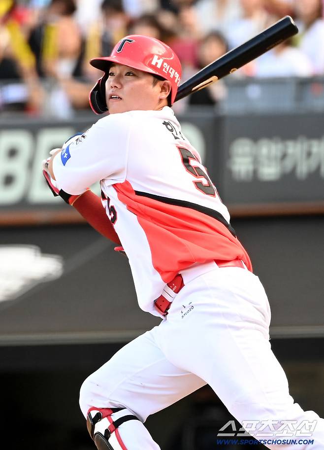 21일 광주KIA챔피언스필드에서 열린 NC와 KIA의 경기, 타격을 하는 KIA 한준수의 모습. 광주=허상욱 기자wook@sportschosun.com/2025.09.21/