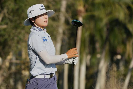 21일(한국시간) CME그룹 투어 챔피언십 1라운드에서 경기 중인 이소미. AP=연합뉴스