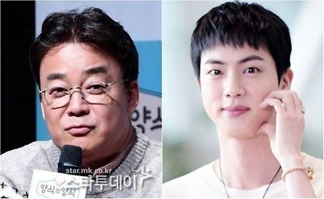 백종원, 방탄소년단 진. 사진ㅣ스타투데이DB