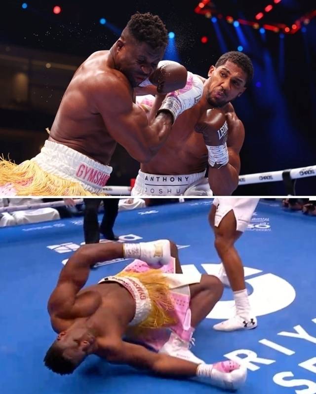 조슈아는 UFC 최고의 헤비급 챔피언이었던 은가누를 실신 KO시킨 괴물이기도 했다. UFC에서 그 누구도 은가누와 정면 타격전을 하지 못했던 것, 그리고 또 다른 괴물 복서 타이슨 퓨리전에서 은가누가 좋은 모습을 보여준 것을 고려하면 조슈아의 파괴력은 대단했다. 사진=X