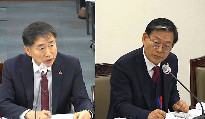 박종철 부산시의원(오른쪽)이 20일 해양농수산국 안건심사를 진행하고 있다./사진=부산시의회