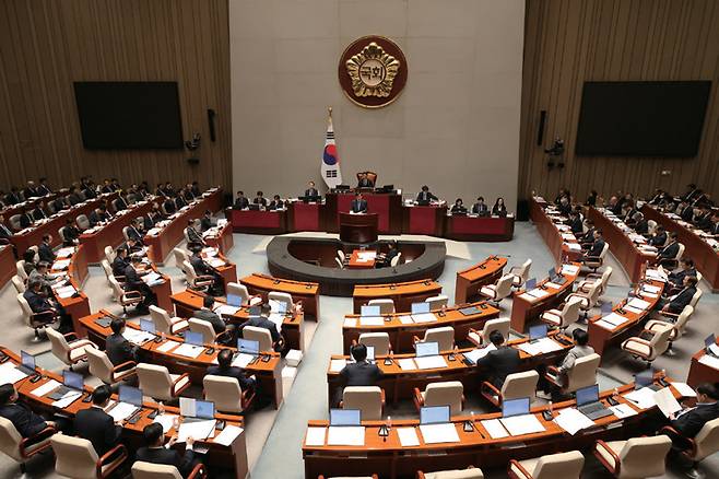 11월6일 서울 여의도 국회에서 예산결산특별위원회 전체회의가 열리고 있다. ⓒ시사저널 박은숙