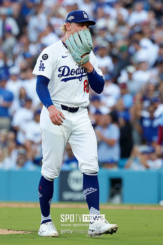 ▲ 에밋 시한은 LA 다저스가 공들여 키운 투수 유망주 중 한 명이다.