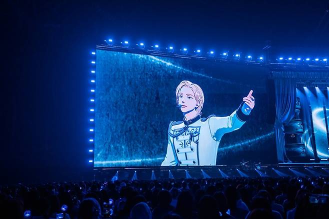 노아가 전광판에 잡힌 모습. 블래스트 제공