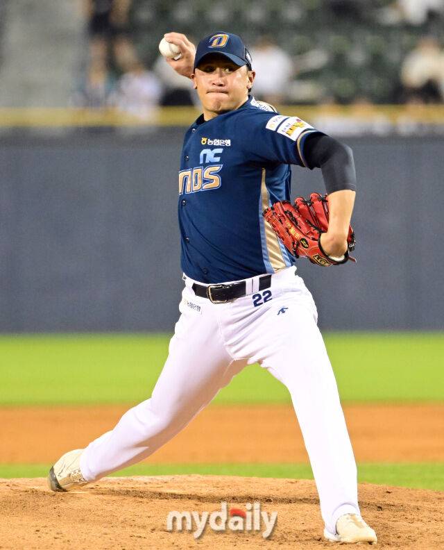 NC 다이노스 시절의 이용찬./마이데일리