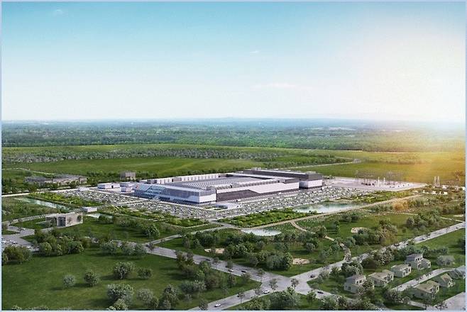 미국 인디애나주 웨스트 라파예트의 SK하이닉스 공장 조감도 [SK하이닉스 제공. 재판매 및 DB 금지]