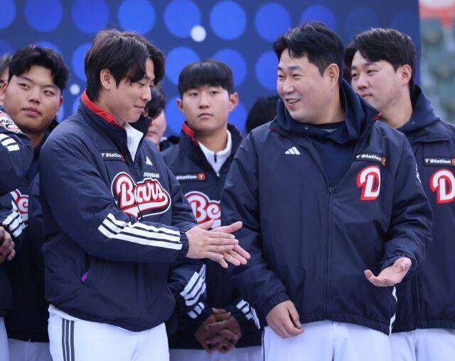 두산 베어스 박찬호와 양의지./두산 베어스