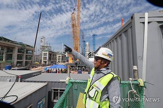울산 울주군 온산읍 에스오일 샤힌프로젝트 건설 현장 [연합뉴스 자료사진. 재판매 및 DB 금지]