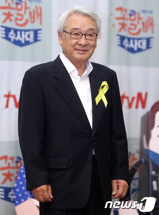 탤런트 이순재가 7일 오전 서울 광화문 프레스센터에서 열린 드라마 '꽃할배 수사대' 제작발표회에 참석하고 있다. (뉴스1 DB) 2014.5.7 /뉴스1