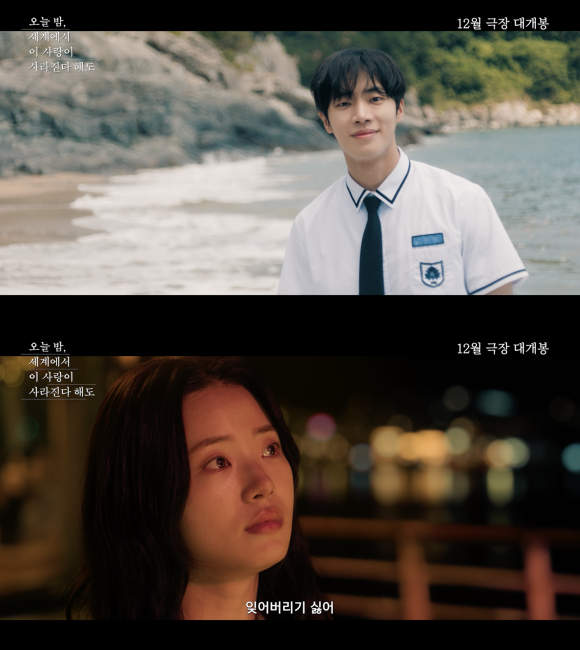 '오늘 밤, 세계에서 이 사랑이 사라진다 해도'의 포스터와 예고편이 공개됐다. /㈜바이포엠스튜디오