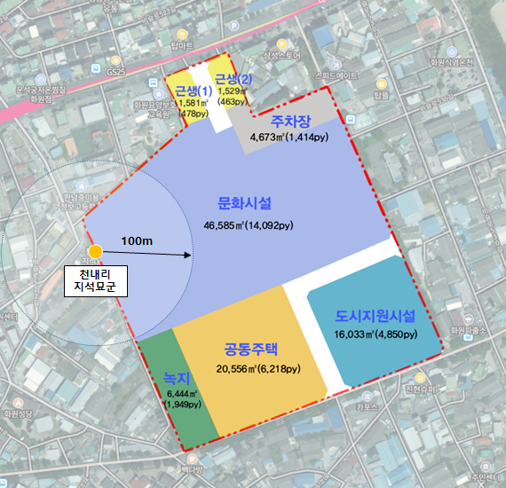 대구교도소 후적지 개발 토지이용 계획도 [사진=달성군]