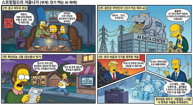 미친 전기세에 고통받는 미국인들 [구글 Gemini]