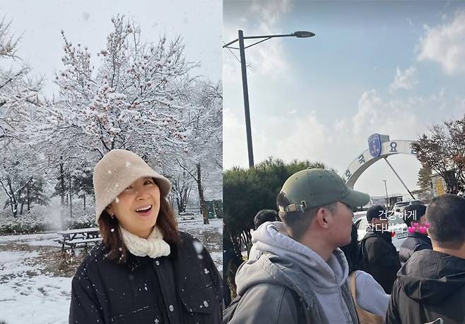 [서울=뉴시스] 배우 윤유선이 아들의 군 입대 소식을 전하며 애틋한 마음을 드러냈다. (사진=윤유선 인스타그램) 2025.11.25. photo@newsis.com *재판매 및 DB 금지