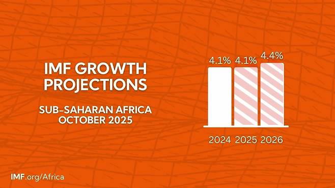 IMF 사하라이남 아프리카 경제성장률 전망  [IMF 웹사이트 자료 캡처]