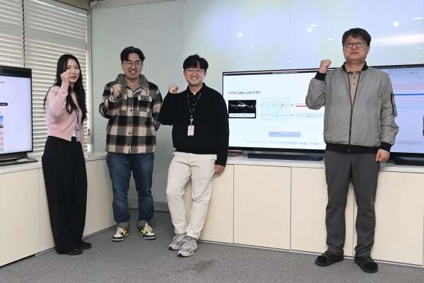 세이프 라바 개발한 연구진(우측부터 이용주 시각지능연구실장, 이영완 박사, 정일채 박사, 장수진 박사)