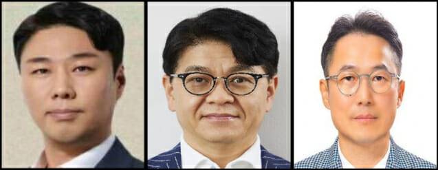 왼쪽부터 정현석 롯데백화점 대표, 차우철 롯데마트·슈퍼 대표, 추대식 이커머스사업부문 대표. (제공=롯데)
