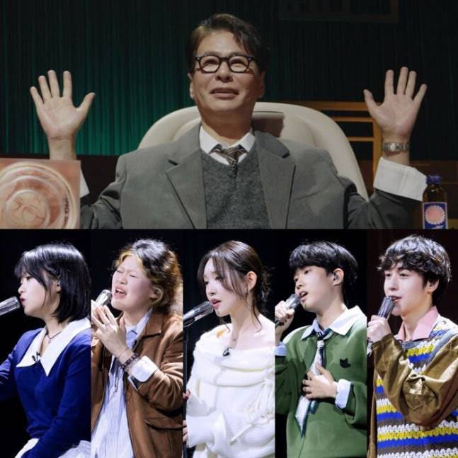 11월25일 방송된 SBS 음악 오디션 <우리들의 발라드> 10회에서 4라운드 세미파이널, TOP 6 순위 쟁탈전에 나선 송지우, 이예지, 김윤이, 정지웅, 이지훈(왼쪽부터). 지난 방송에서는 홍승민, 천범석, 최은빈, 임지성, 민수현, 이준석 순으로 TOP 6 자리를 차지했다. SBS 제공