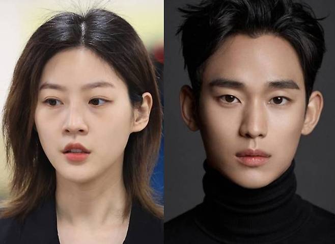 배우 고(故) 김새론, 배우 김수현. 연합뉴스