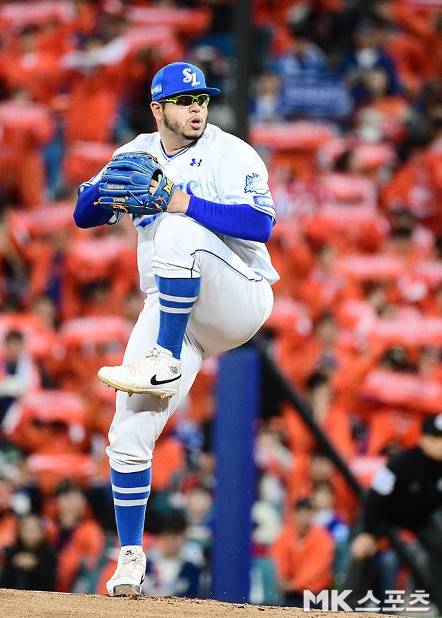 아리엘 후라도는 내년 삼성 라이온즈에서 뛰게 됐다. 사진=김영구 기자